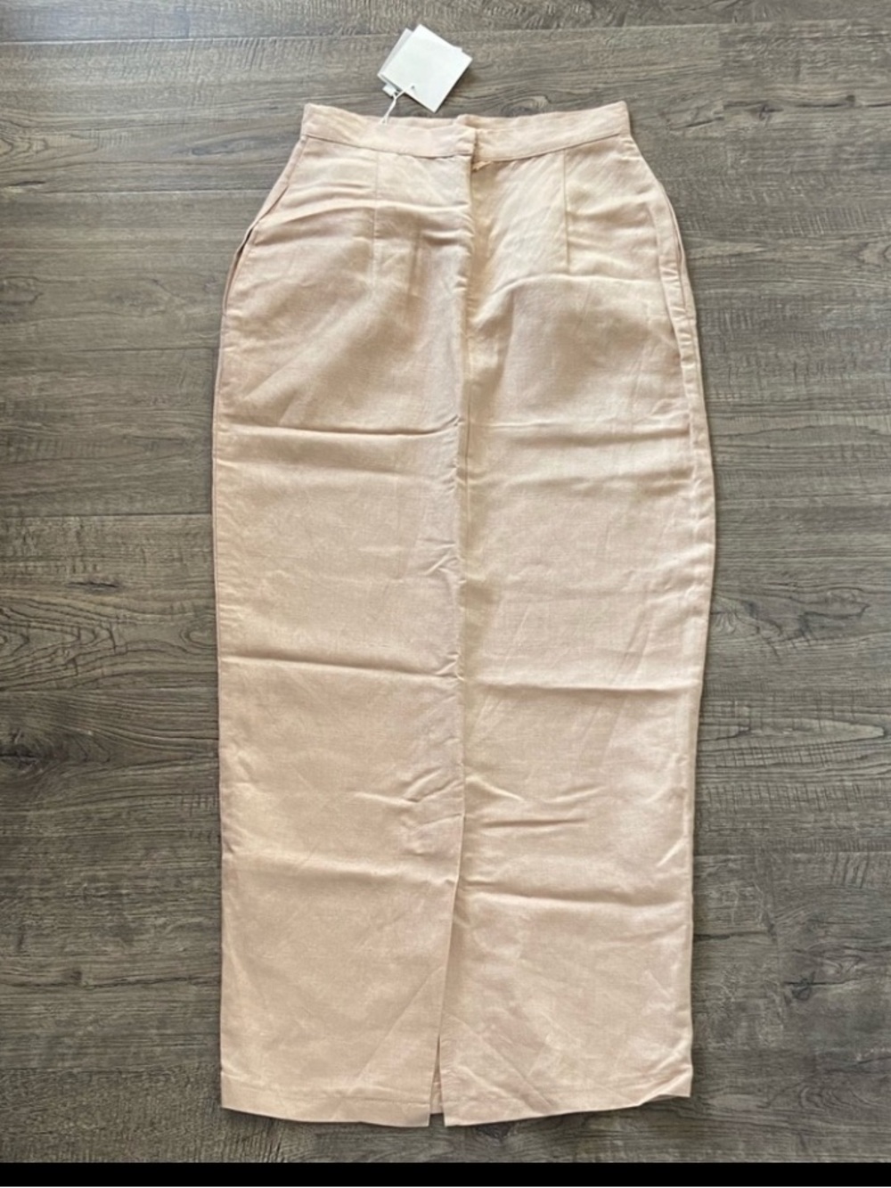Lali Linen Skirt Pocket Midi Xsmall 0/1